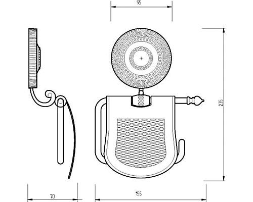Держатель туалетной бумаги Migliore Montecarlo 31506 с крышкой Золото