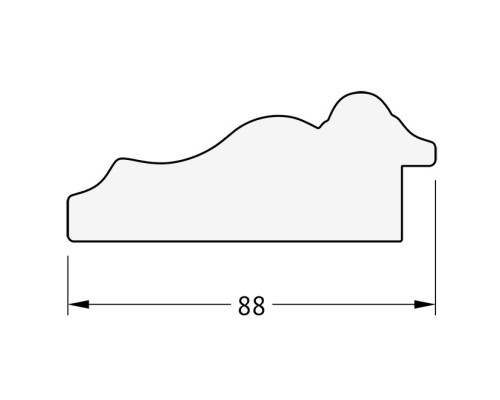 Зеркало Evoform Exclusive 86х56 BY 3413 с фацетом в багетной раме - Римская бронза 88 мм