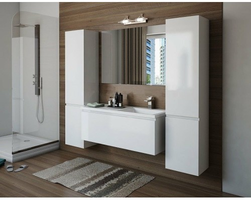 Тумба с раковиной Эстет Dallas Luxe 110 R ФР-00002023 подвесная Белая