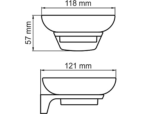 Мыльница WasserKRAFT Glan K-5129 Черная глянцевая