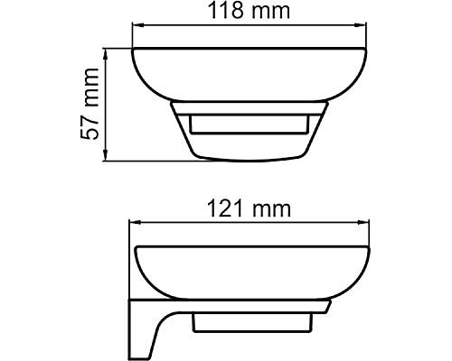 Мыльница WasserKRAFT Glan K-5129 Черная глянцевая