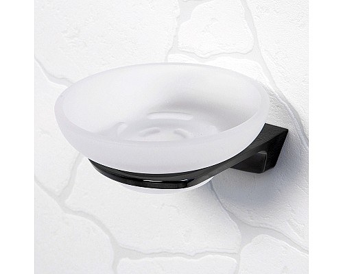 Мыльница WasserKRAFT Glan K-5129 Черная глянцевая