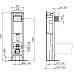 Инсталляция Ideal Standard Prosys Eco Frame M для унитаза с Белой клавишей смыва