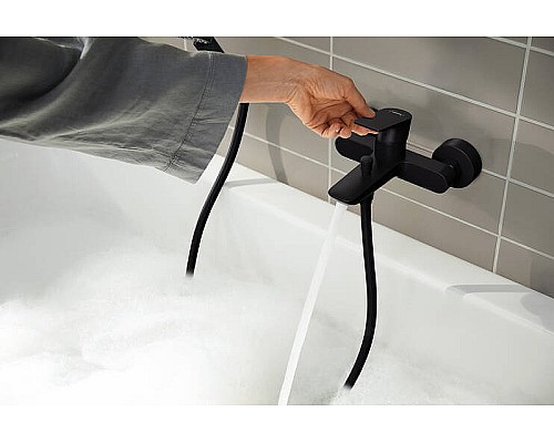 Смеситель для ванны Hansgrohe Rebris E 72450670 Черный матовый