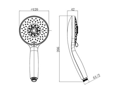 Лейка душевая Swedbe Calypso 5017