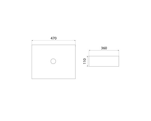 Раковина-чаша Iddis Slide 47 SLIWS02i27 Белая глянцевая