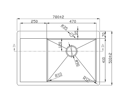 Кухонная мойка Melana Profline D7851HB-R Графит