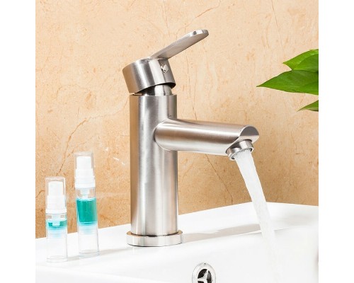 Смеситель для раковины Frap F10801 Сатин