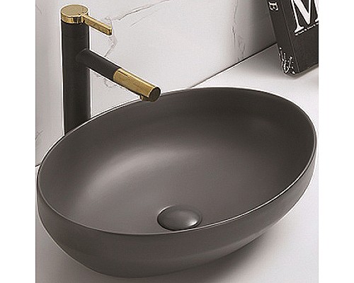 Раковина-чаша CeramaLux 50 78590MDH Серая матовая
