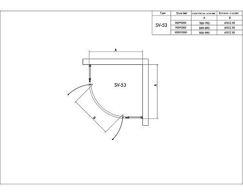 Душевой уголок RGW SV-53B 80х80