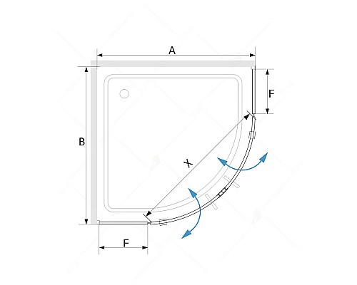 Душевой уголок RGW SV-53B 80х80