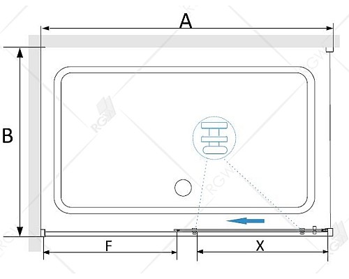 Душевой уголок RGW Stilvoll SV-42 150х80 32324258-011 профиль Хром стекло прозрачное