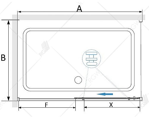 Душевой уголок RGW Stilvoll SV-42 150х80 32324258-011 профиль Хром стекло прозрачное