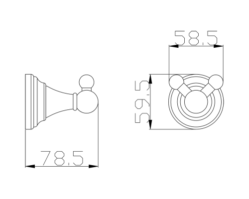 Двойной крючок Rav Slezak Morava MKA0102Z Золото
