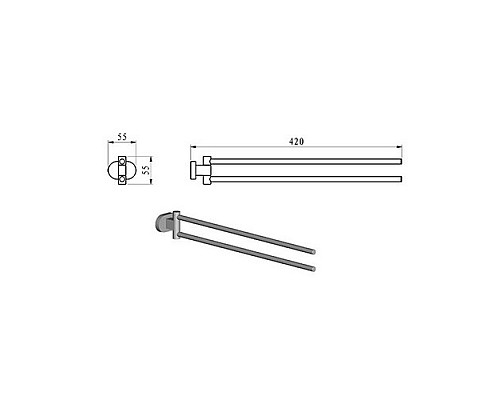 Полотенцедержатель Ravak Chrome X07P319