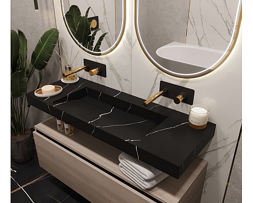 Столешница моноблок Armadi Art Flat NERO MARQUINA