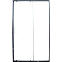 Душевая дверь Cerutti SPA Gloria D120B профиль Черный стекло прозрачное