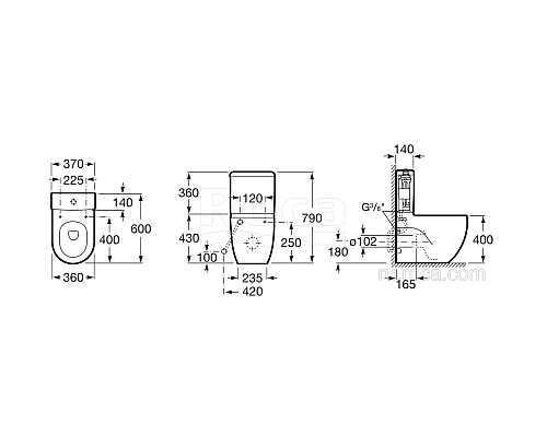 Бачок для унитаза Roca Meridian 341242000