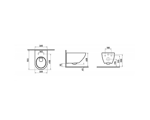 Унитаз подвесной BERGES PUMA Rimless 082131  сиденье микролифт