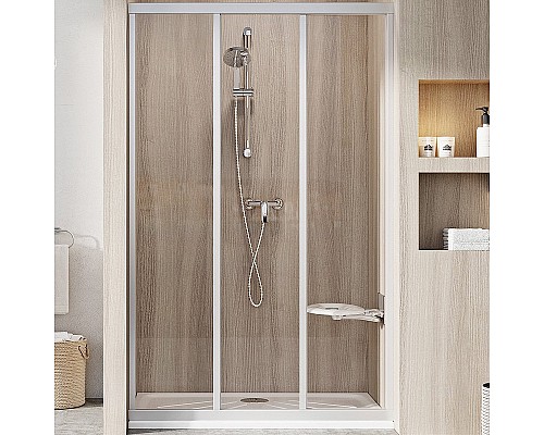 Душевая дверь Ravak Supernova ASDP3-120 00VG0UR2Z1 профиль Сатин стекло Transparent