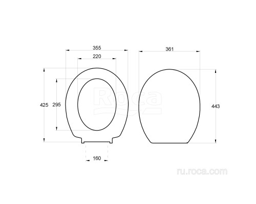 Крышка-сиденье Roca Victoria ZRU8013900