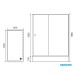 Душевой уголок Royal Bath 120х80 с поддоном Хром