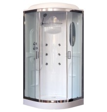 Душевая кабина Royal Bath НК 90x90 с гидромассажем профиль Хром