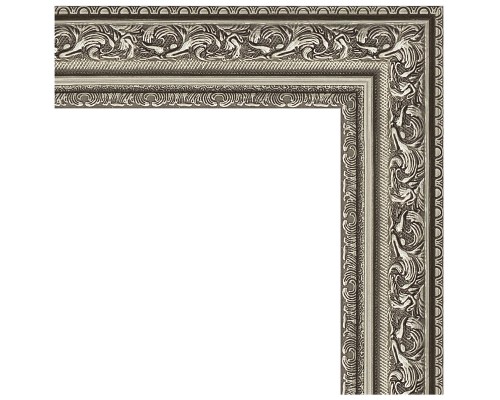 Зеркало Evoform Definite 84х64 BY 3168 в багетной раме - Виньетка состаренное серебро 56 мм