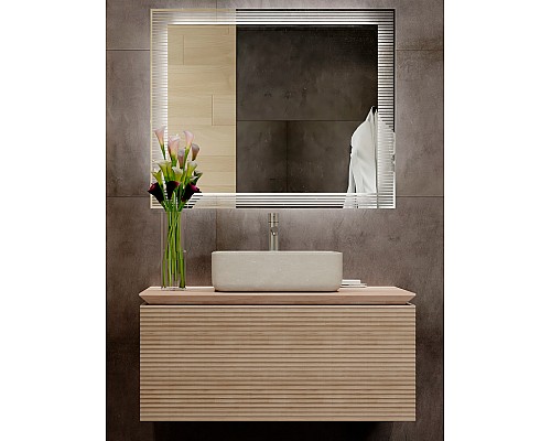 Зеркало Jorno Karat 100 Kar.02.100/P/W с подсветкой с бесконтактным выключателем