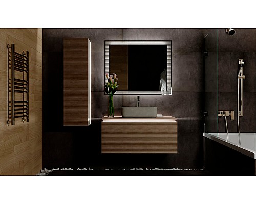 Зеркало Jorno Karat 100 Kar.02.100/P/W с подсветкой с бесконтактным выключателем