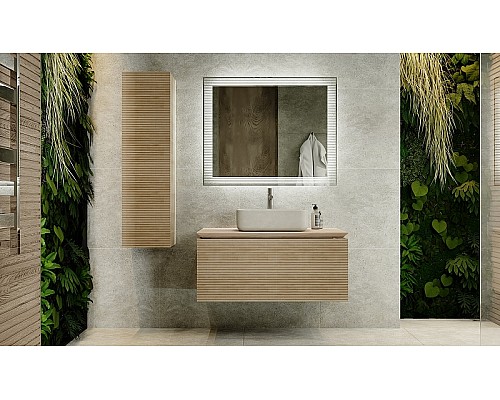 Зеркало Jorno Karat 100 Kar.02.100/P/W с подсветкой с бесконтактным выключателем