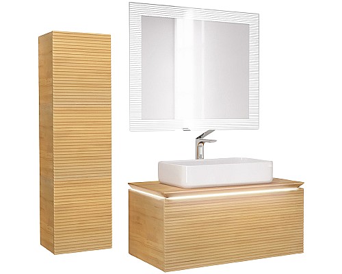 Зеркало Jorno Karat 100 Kar.02.100/P/W с подсветкой с бесконтактным выключателем