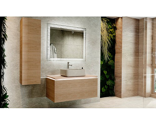 Зеркало Jorno Karat 100 Kar.02.100/P/W с подсветкой с бесконтактным выключателем