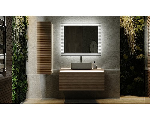 Зеркало Jorno Karat 100 Kar.02.100/P/W с подсветкой с бесконтактным выключателем