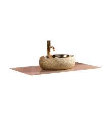 Столешница стекло 100см прямая CAPPUCINO