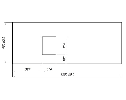 Столешница под раковину Allen Brau Infinity 120 L 1.21015.GR-S Графит структ