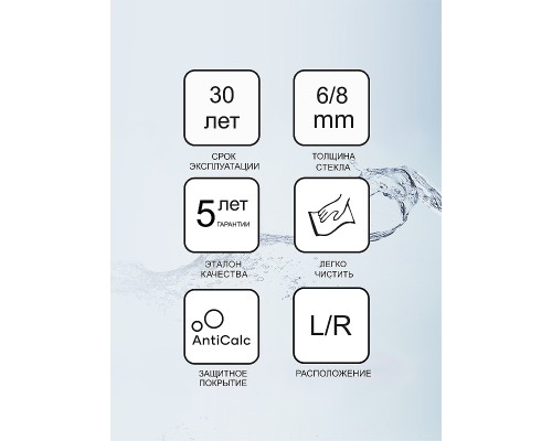 Душевая дверь Ravak Matrix MSD4-180 0WKY0100Z1 профиль Белый стекло Transparent