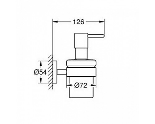 Дозатор для жидкого мыла Grohe Essentials 40448001 Хром