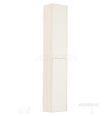 Шкаф - колонна Йорк белый, выбеленное дерево Aquaton 1A171203YOAY0