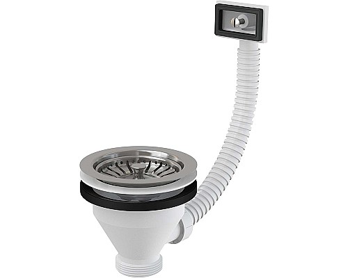 Выпуск для кухонной мойки Alcaplast A38 Нержавеющая сталь
