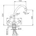 Смеситель для кухни Frap H09 F4009-2 Хром