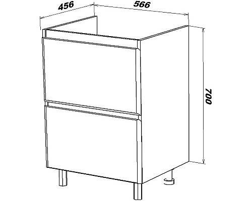 Тумба под раковину Sanstar Arista 60 257.1-1.5.1. Белая Тумба под раковину Sanstar Arista 60 257.1-1.5.1. Белая