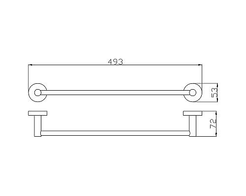 Полотенцедержатель Rav Slezak Colorado COA0701/45Z Золото