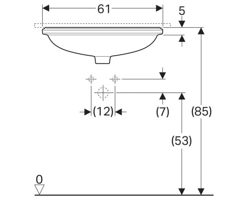 Раковина для ванной Geberit VariForm 500.758.01.2
