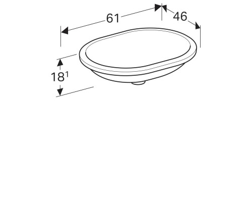 Раковина для ванной Geberit VariForm 500.758.01.2