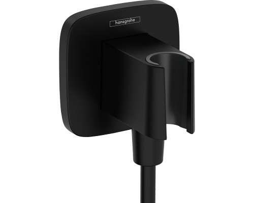 Шланговое подключение Hansgrohe FixFit Porter Q Черное матовое