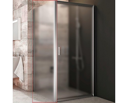 Душевая стенка Ravak Blix BLPS-80 9BH40C00ZG профиль Хром стекло Grape