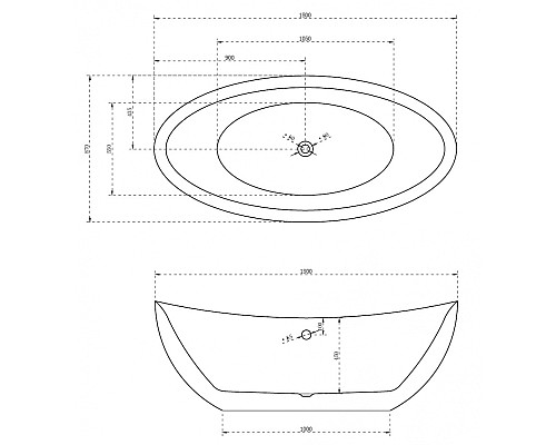 Акриловая ванна Abber AB9248