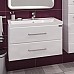 Тумба под раковину СанТа Омега 80 2 ящика подвесная Белая