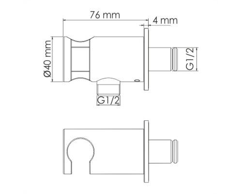 Подключение шланга WasserKRAFT A135